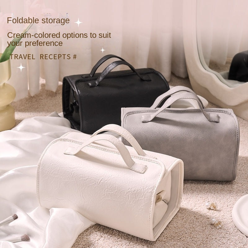 High-value Wash And Makeup Large-capacity Portable Cosmetic Bag Travel Waterproof Four-in-one Detachable Storage Bag