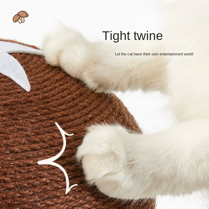 Mushroom Cat Climbing Frame Grinding Claw Big Cat Scratching Column Sisal Ball Vertical Cat Scratching Board Cat Tree Cat Toy