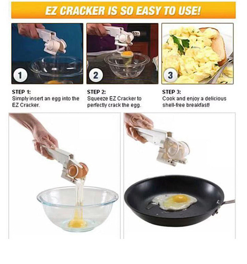 Egg Breaker Egg Opener Creative Egg Separator Tool Kitchen Gadgets