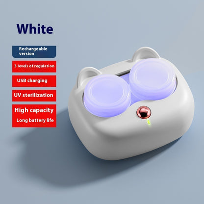 Smart Electric Contact Lens Case, With Auto Cleaning and Sterilization