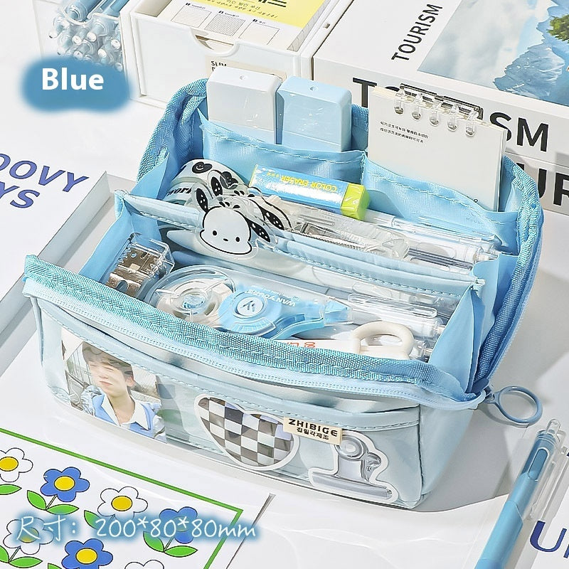 10-layer Large Capacity Transparent Pencil Case