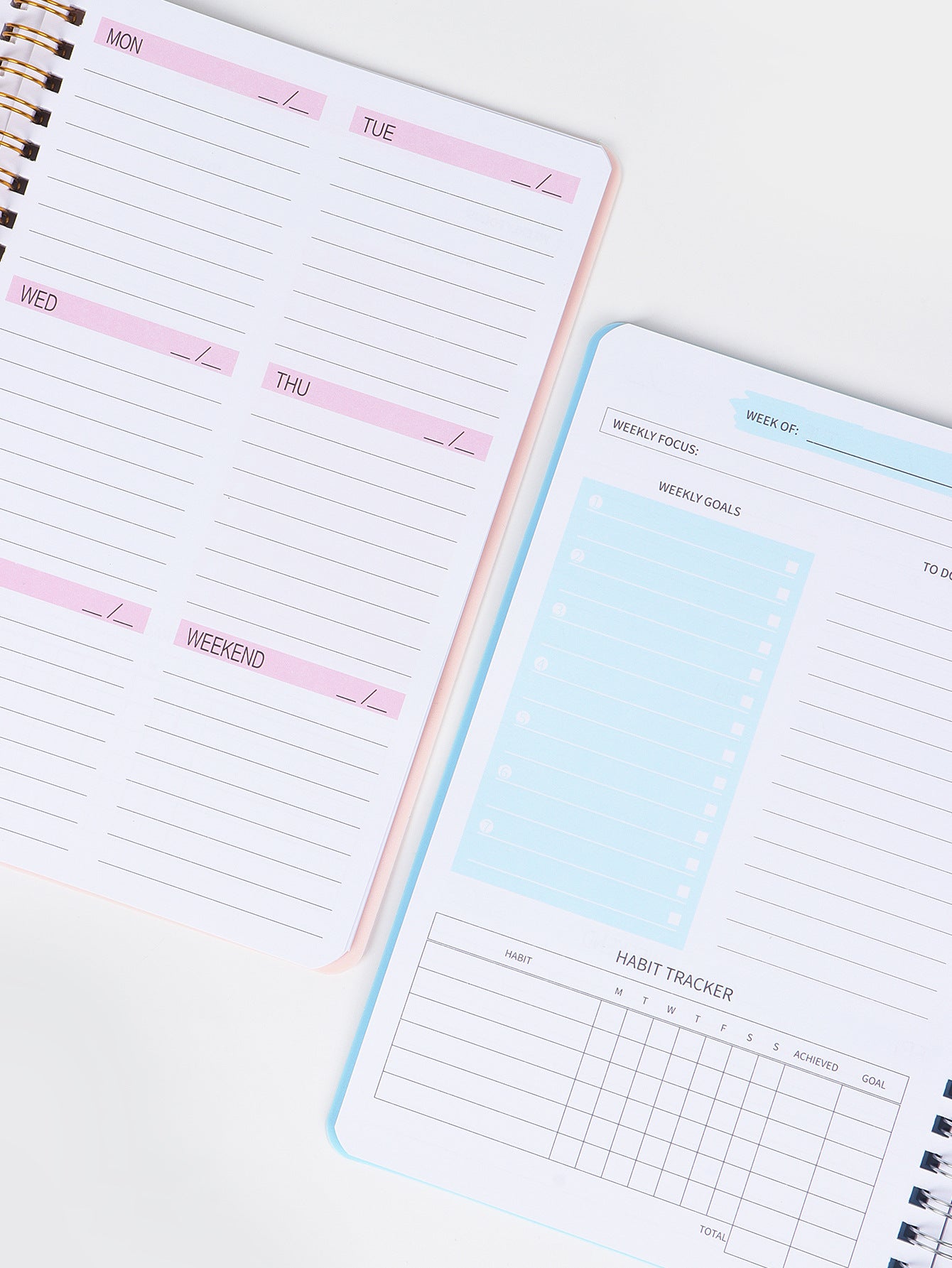 Self-filled Schedule Notebook