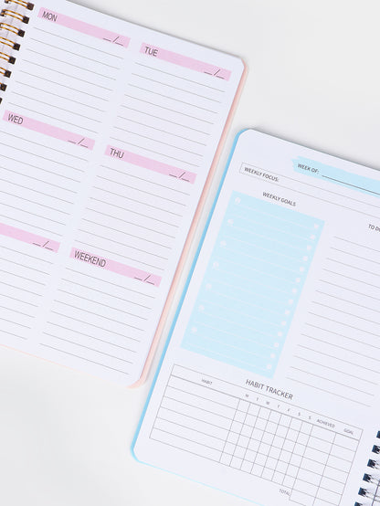 Self-filled Schedule Notebook