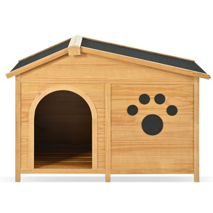 wooden Doghouse Outdoor with Porch