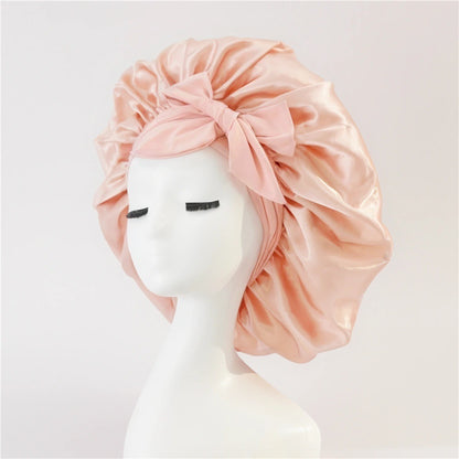 New Silk Bonnet for Sleeping Women Satin Bonnet Hair Bonnet Night Sleep Cap Scarf Wrap for Curly Hair with Tie Band for Curly Hair