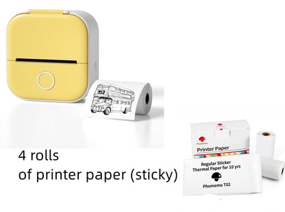 Portable Mini Thermal Label Printer | Bluetooth Price Tag & Photo Printer