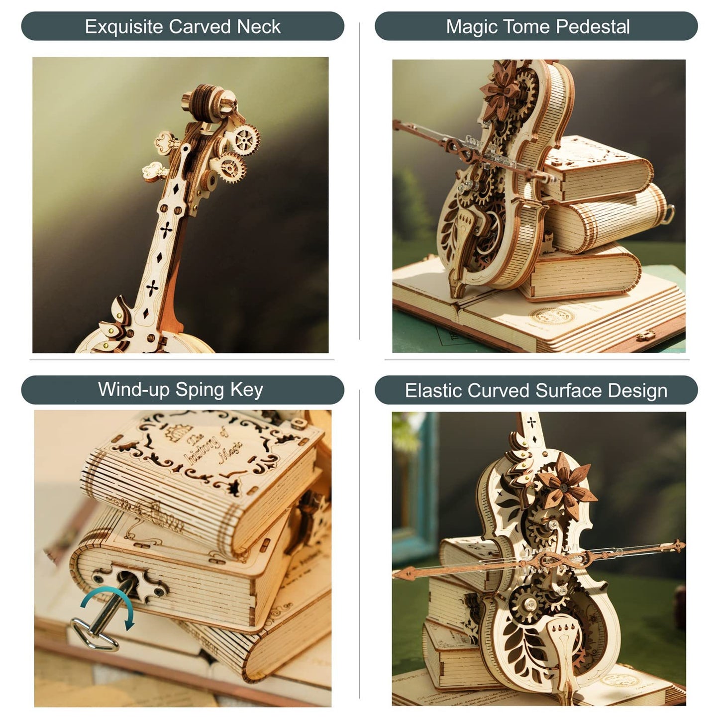 Robotize ROKR Magic Cello Mechanical Music Box