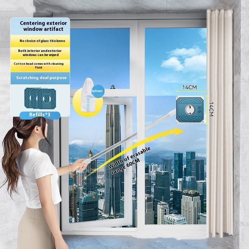 Double-Sided Magnetic Glass Cleaner