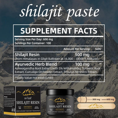 Pure Himalayan Shilajit Gummies with Ashwagandha, Goks Hura Other Herbs L Nodded Sugar L 60 Chewable Edible Supplement