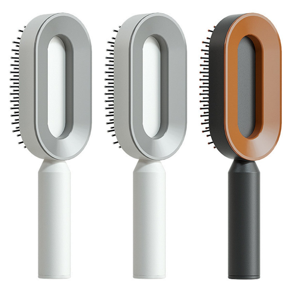 Self-Cleaning Hairbrush For Women One-key Cleaning Hair Loss Airbag Massage Scalp Comb Anti-Static Hairbrush