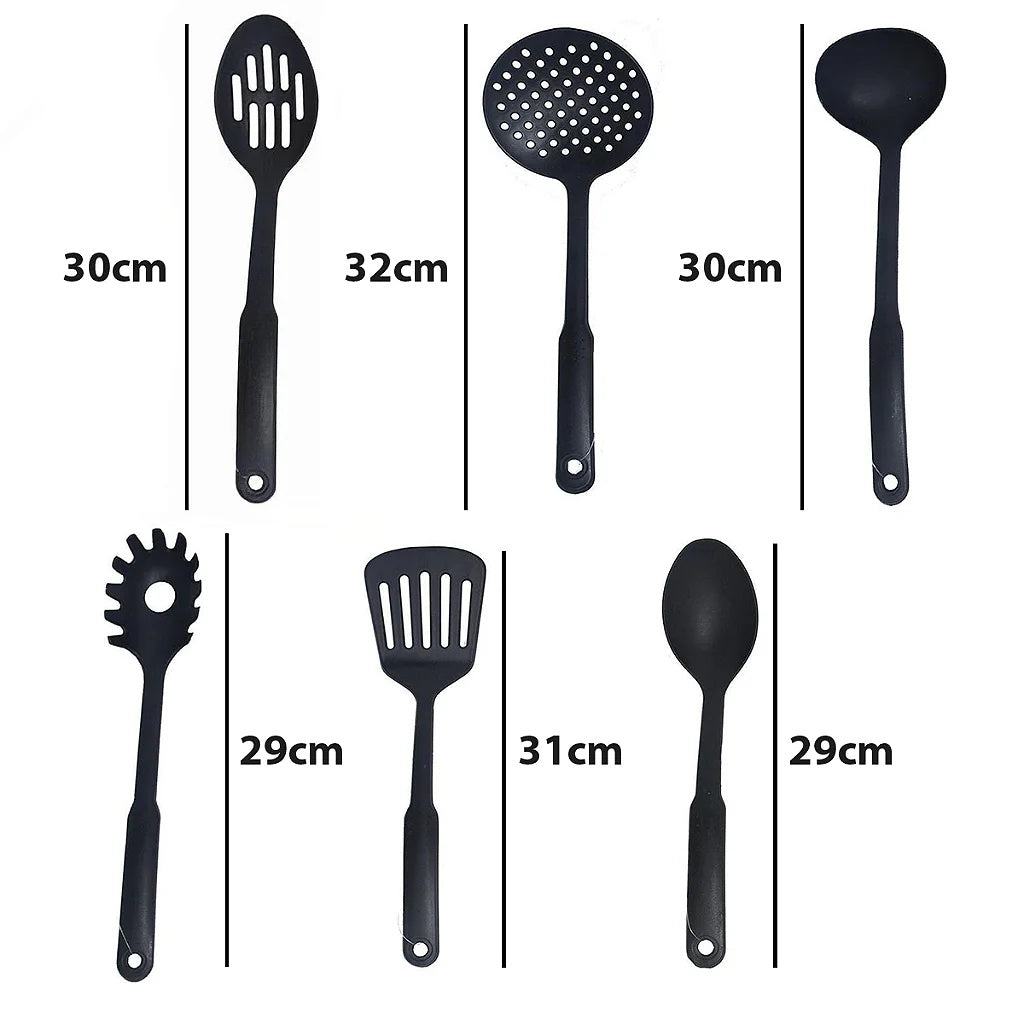 Set Kitchen Utensils Kit Spoon Shell Sculpture Spatula Grippers