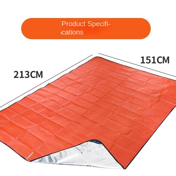 Outdoor Multifunctional Emergency Blanket Pe Emergency Blanket Survival Blanket Outdoor Camping Survival Portable Foldableing Insulation Blanket Camping Style