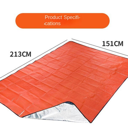 Outdoor Multifunctional Emergency Blanket Pe Emergency Blanket Survival Blanket Outdoor Camping Survival Portable Foldableing Insulation Blanket Camping Style