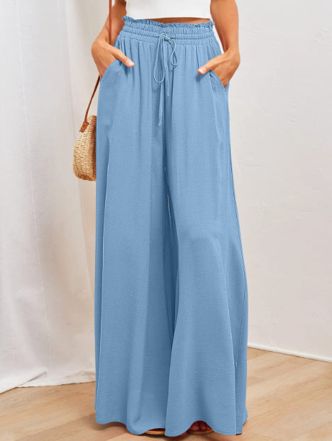 Printed Comfortable Casual Wide-leg women's Trousers