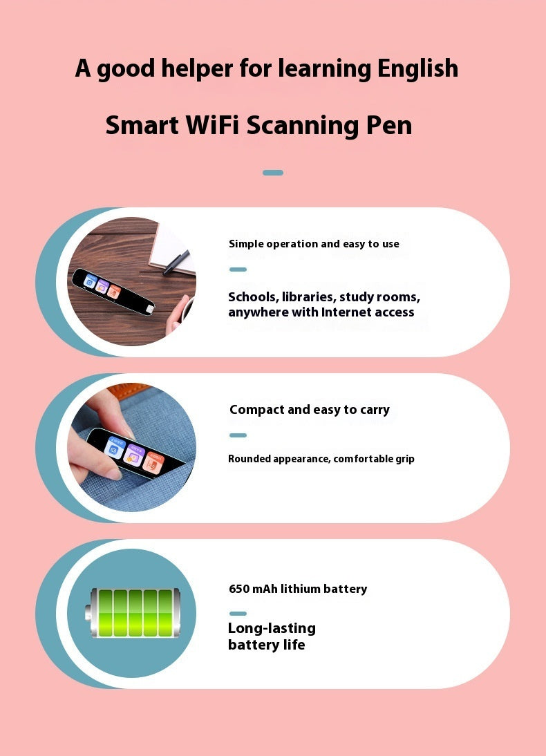 Smart Translation Pen | 112+ Languages, Voice & Text Scanner