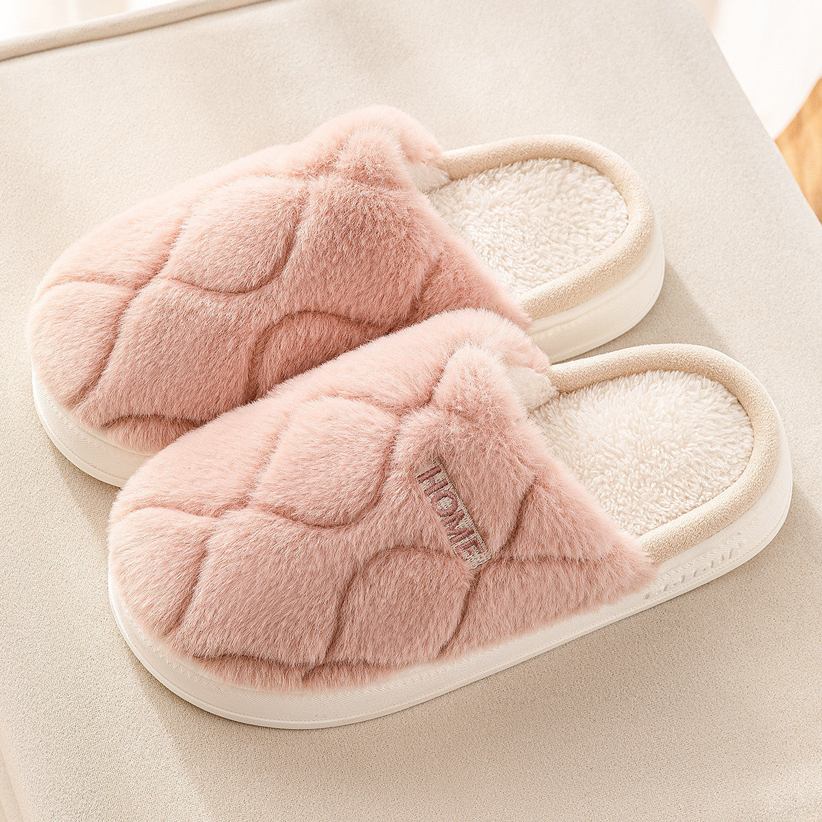 Plush Slippers Winter for Women Indoor Floor