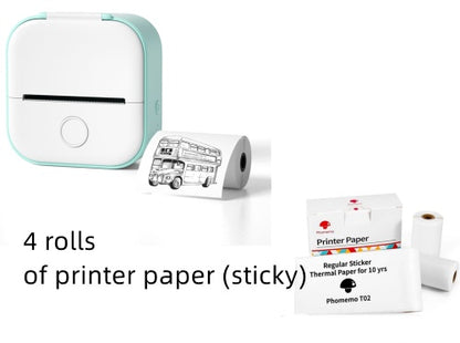 Portable Mini Thermal Label Printer | Bluetooth Price Tag & Photo Printer