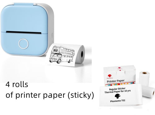 Portable Mini Thermal Label Printer | Bluetooth Price Tag & Photo Printer