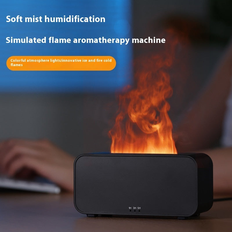 Flame Humidifier Aromatherapy Diffuser for Home Bedroom