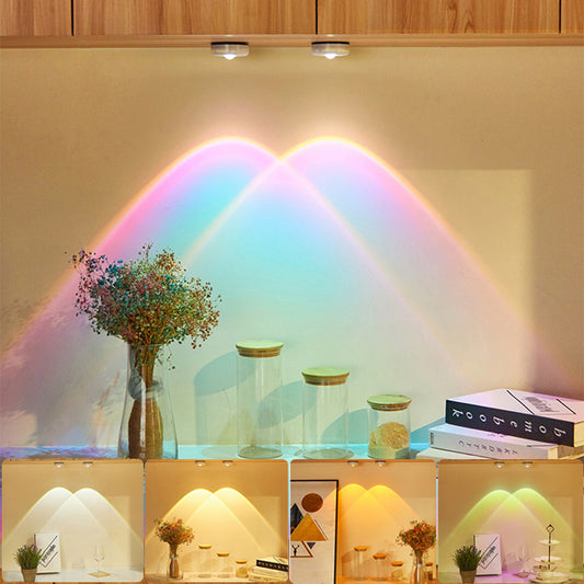 Led Lights Wireless Closet Kitchen Lights Under Furniture Battery Powered Sunset Nightlight Wall Lamp Bedroom Decoration