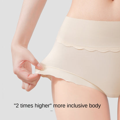 Pure Cotton Underwear Women&#039;s Pure Cotton 10a Combed Cotton Summer Thin High Waist Traceless Plus Size Women&#039;s Triangle Shorts