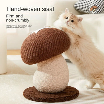Mushroom Cat Climbing Frame Grinding Claw Big Cat Scratching Column Sisal Ball Vertical Cat Scratching Board Cat Tree Cat Toy