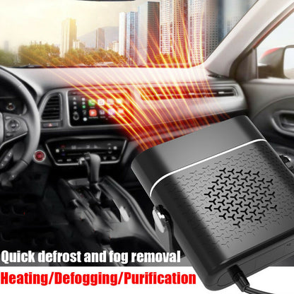 Car Heater Defogger Plug in Cigarette Lighter Mini Car Heater Defroster ABS Car Heaters Fan Defogger Anti-Fog