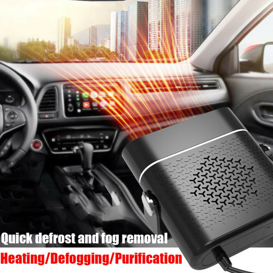 Car Heater Defogger Plug in Cigarette Lighter Mini Car Heater Defroster ABS Car Heaters Fan Defogger Anti-Fog