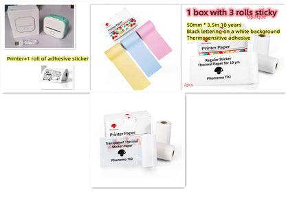 Portable Mini Thermal Label Printer | Bluetooth Price Tag & Photo Printer