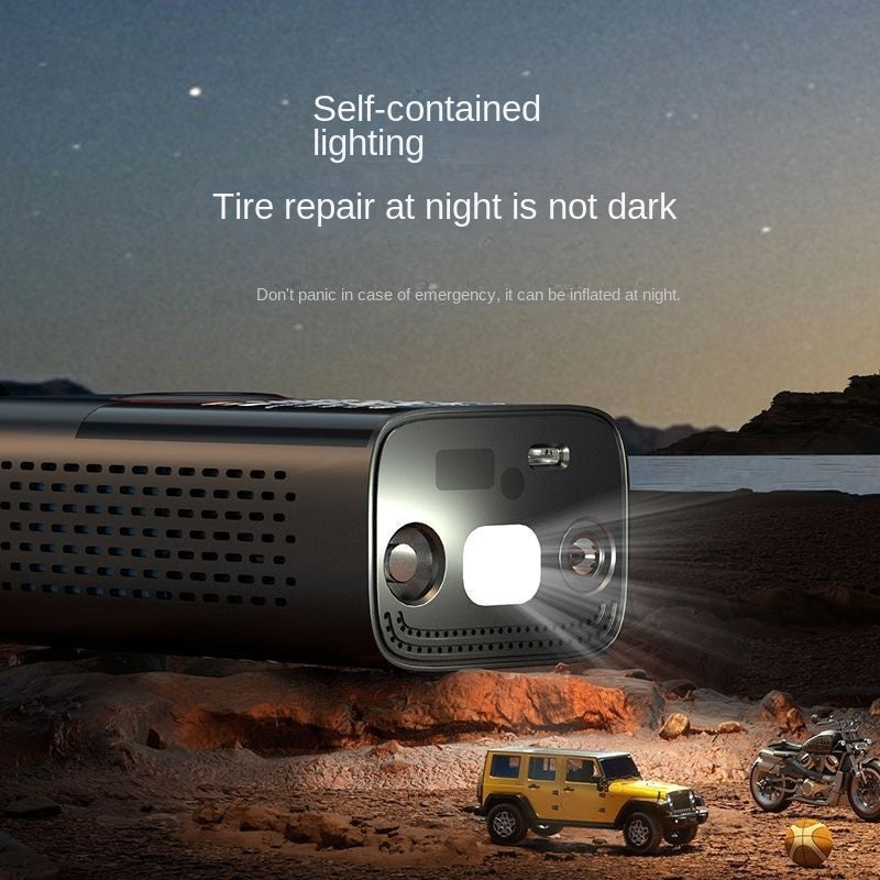 Portable Air Pump Mini Bicycle Electric Tire Pump Handheld Charging Dual-purpose Car Inflation