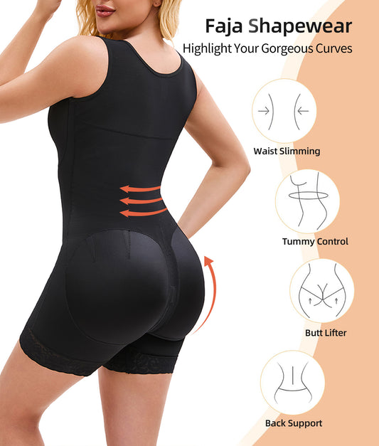 Shapewear Jumpsuit for Women Tummy Control Post Surgery Full Body Shaper