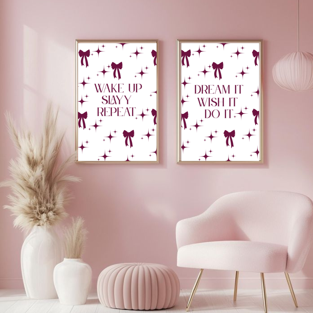 Motivational & Aesthetic Wall Art Set – Inspirational Digital Prints for Empowered Living