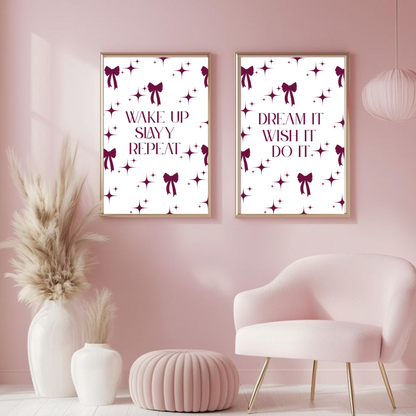Motivational & Aesthetic Wall Art Set – Inspirational Digital Prints for Empowered Living