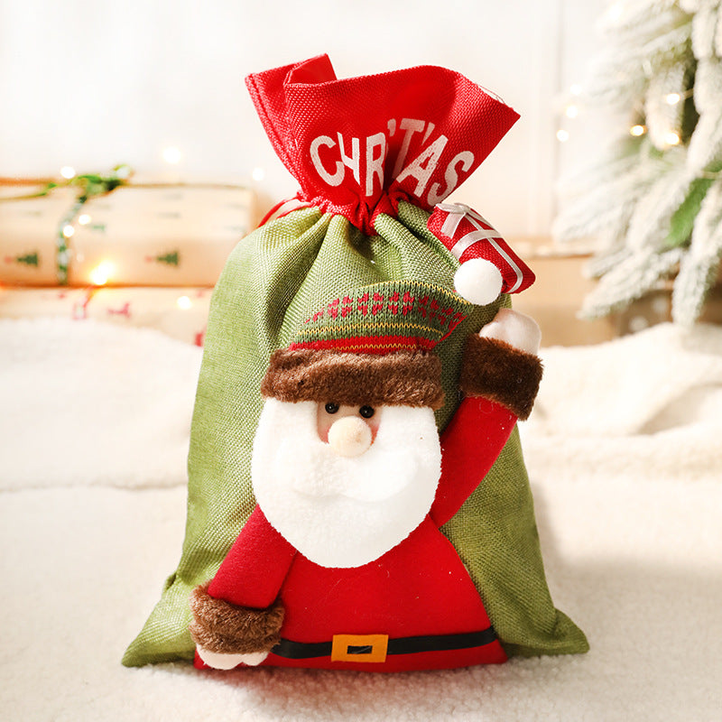 Christmas Children&#039;s Gift Bag, Small Gift, Christmas Eve Apple Packaging Box, Handbag, Creative Candy Bag, Socks