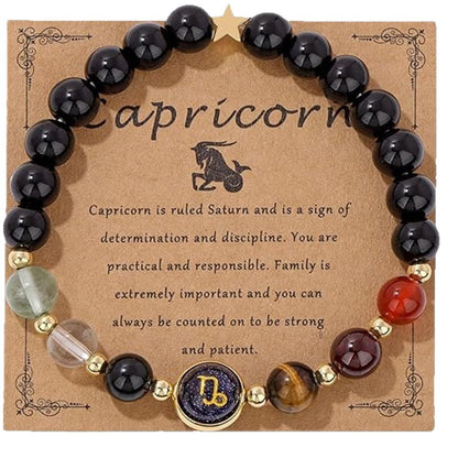 Birthday Stone Twelve Constellations Bracelet Unisex Handmade Bracelet Crystal Jewelry Bracelet