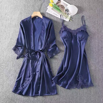 Women's New Plus Size Multi-piece Pajamas Plus Size Pajamas With Chest Pad