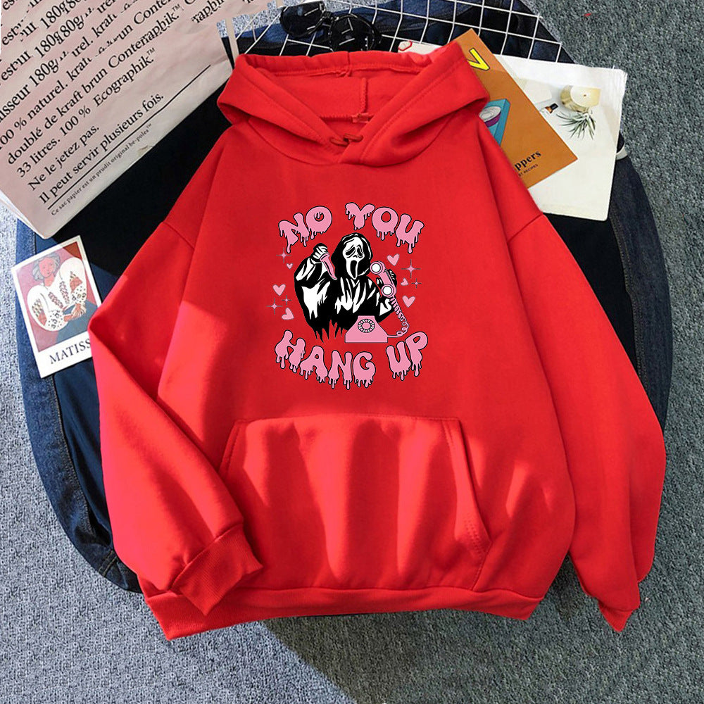Halloween Hoodie No You Hang Up Scream Skeleton_yyt