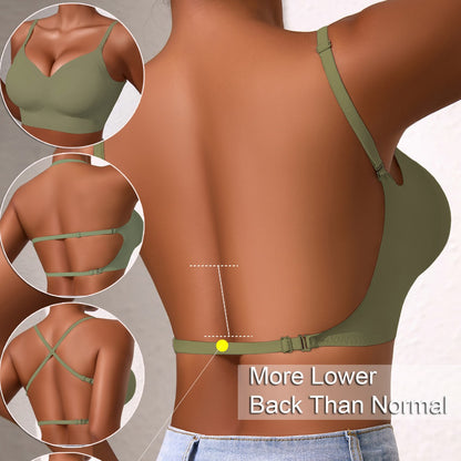 European And American Seamless Backless Bra For Small Chest