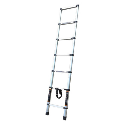 Cross-border E-commerce Thickened Telescopic Ladder Aluminum Alloy Bamboo Ladder Telescopic Ladder Portable Single Bamboo Ladder Folding Aluminum Ladder