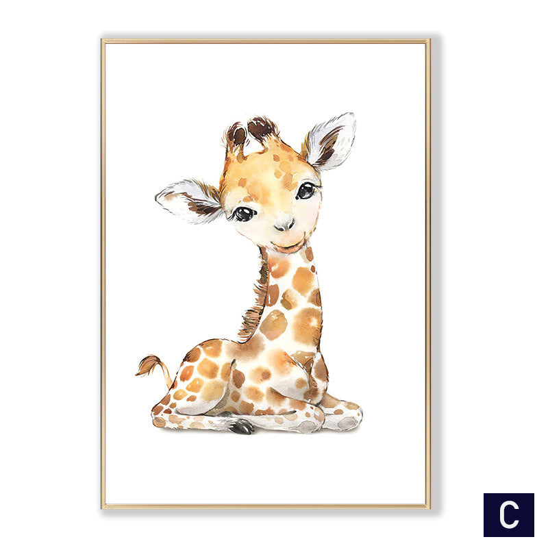 Animal Cartoon Canvas Paintings