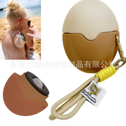 Lotion Application Tool Sunscreen Applicator Removable Ball Silicone Cream Applicator