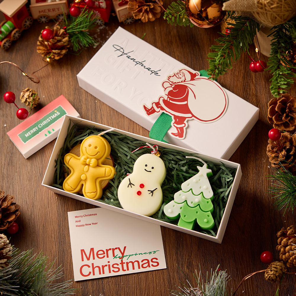 Christmas Candles, Creative Handmade Scented Candles, High-End Souvenirs, Christmas Tree, Deer Candle Gift Box