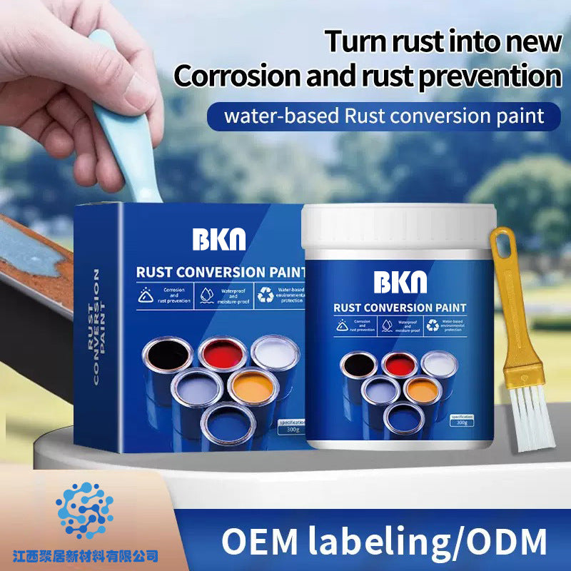 Foreign Trade Water-Based Anti-Rust Paint, Metal Paint, Rust-Free Rust Conversion Paint, Color Steel Tile Renovation Rust Fixing Agent, Industrial Paint