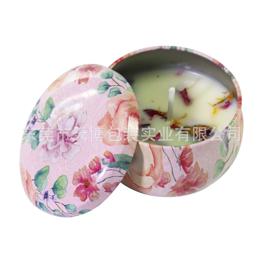 Wax Dried Flower Scented Candle Wedding Gift Eternal Flower Fragrance Long-lasting Plant Essential Oil Scented Candle