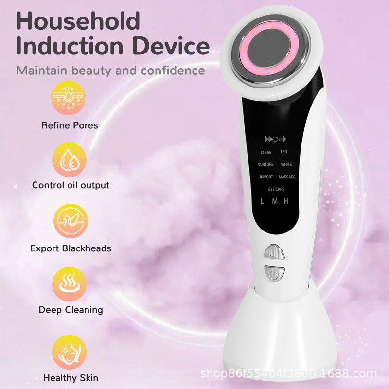 New Handheld Cold Light Thermal Conductivity Beauty Introduction Instrument Facial Vibration Massage Beauty Instrument Beauty Neck Instrument Facial Care