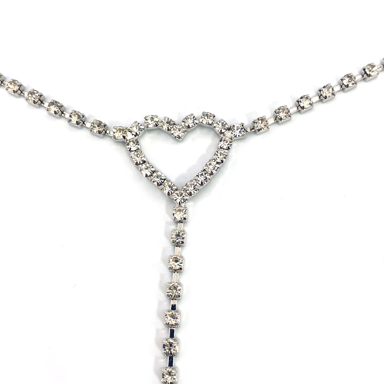 New Full Rhinestone Love Shape Rhinestone Waist Chain Ladies Temperament Fashion Super Flash Crystal Body Chain