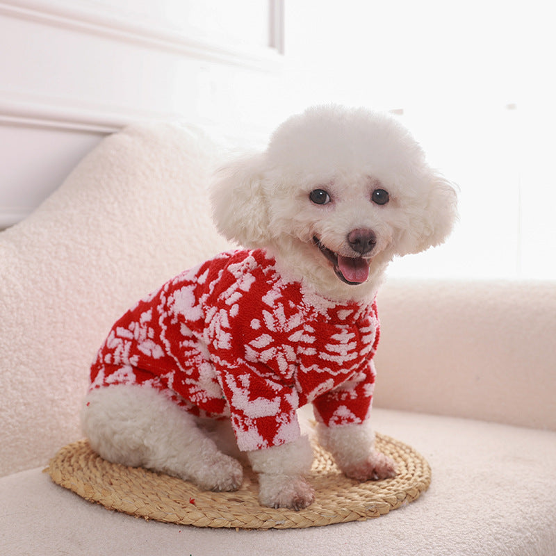 New Cross-border Christmas Pet Clothes