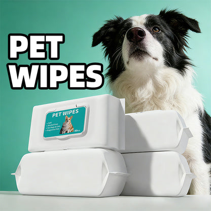 Pet Supplies Pet Wipes 80 Dogs And Cats Special Wipes Disposable Wash-free Cleaning
