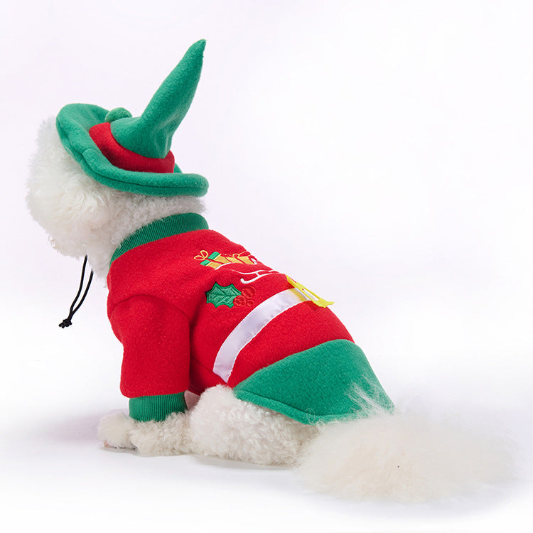 Christmas Dress-up Pet Clothes, Autumn And Winter Warm Dog Clothes, Plush Clothes, Christmas Clothes