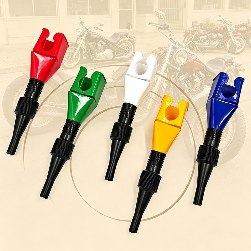 Hands-Free Oil Pouring Fuel Funnel With Clip, Portable Folding Telescopic Hose Filling Funnel For Gasoline Motorcycles